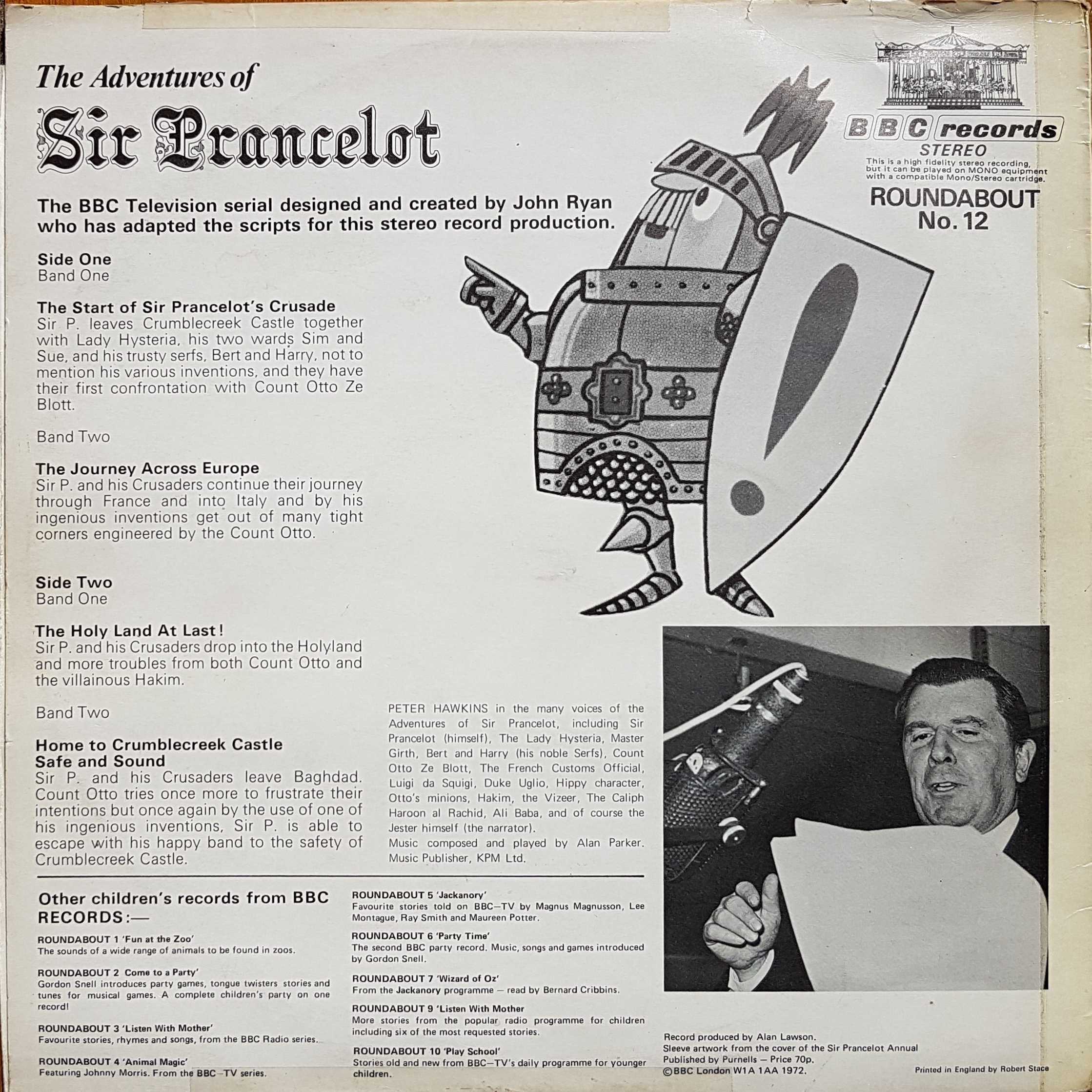 Picture of RBT 12 The adventures of Sir Prancelot by artist John Ryan from the BBC records and Tapes library